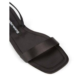 Alexander Wang Ryder Foldable Flat Sandals Satin Black  SZ: 38